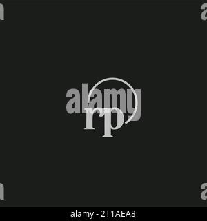 RP initials logo monogram design ideas Stock Vector