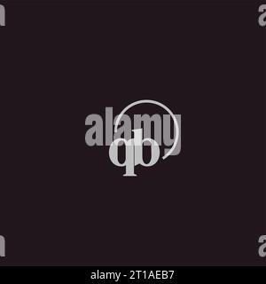 QB initials logo monogram design ideas Stock Vector