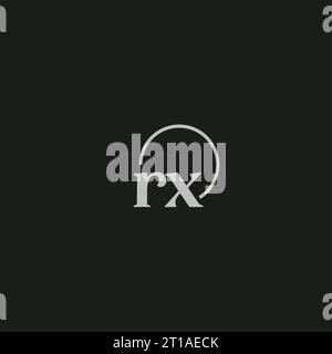 RX initials logo monogram design ideas Stock Vector