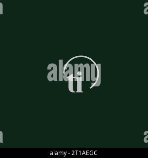 TI initials logo monogram design ideas Stock Vector