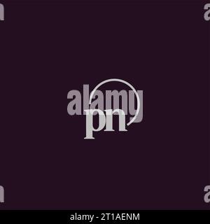 PN initials logo monogram design ideas Stock Vector