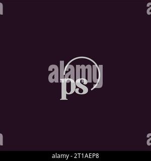 PS initials logo monogram design ideas Stock Vector