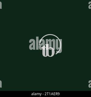 TB initials logo monogram design ideas Stock Vector