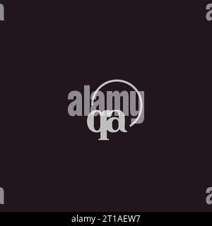 QA initials logo monogram design ideas Stock Vector