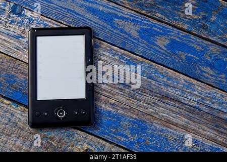 An old e-book on rough painted boards Stock Photo