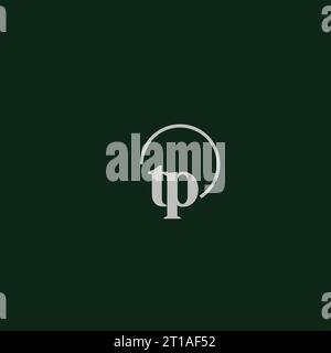 TP initials logo monogram design ideas Stock Vector