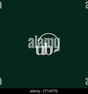 UB initials logo monogram design ideas Stock Vector