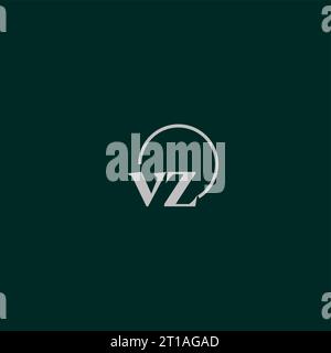 VZ initials logo monogram design ideas Stock Vector