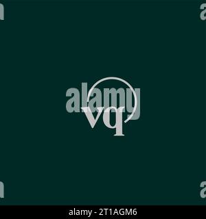 VQ initials logo monogram design ideas Stock Vector