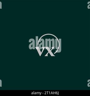 VX initials logo monogram design ideas Stock Vector