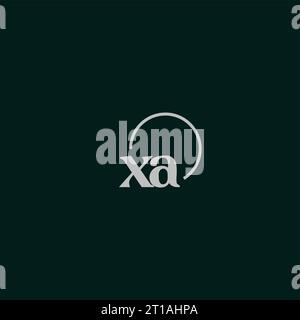 XA initials logo monogram design ideas Stock Vector