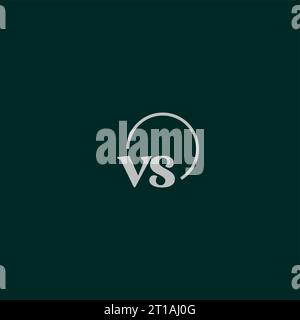 VS initials logo monogram design ideas Stock Vector