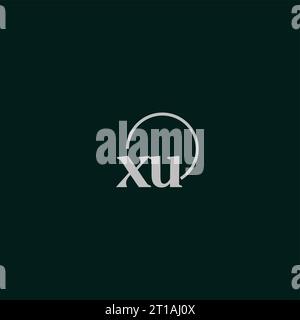 XU initials logo monogram design ideas Stock Vector