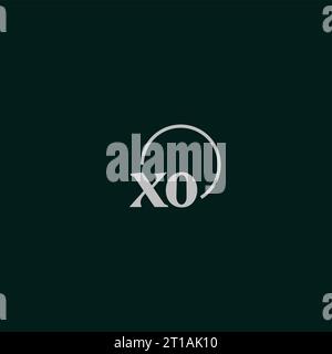 XO initials logo monogram design ideas Stock Vector