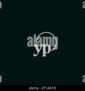 YP initials logo monogram design ideas Stock Vector