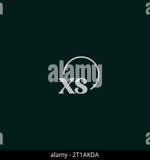 XS initials logo monogram design ideas Stock Vector