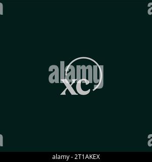 XC initials logo monogram design ideas Stock Vector