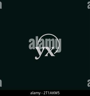 YX initials logo monogram design ideas Stock Vector