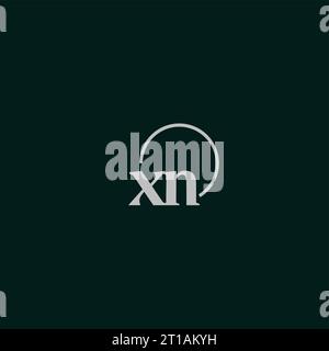 XN initials logo monogram design ideas Stock Vector