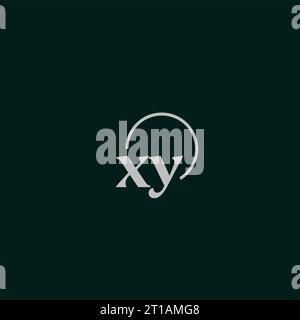 XY initials logo monogram design ideas Stock Vector
