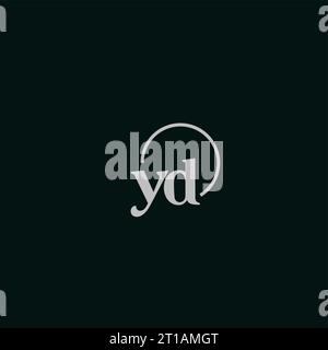 YD initials logo monogram design ideas Stock Vector