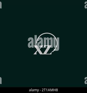 XZ initials logo monogram design ideas Stock Vector
