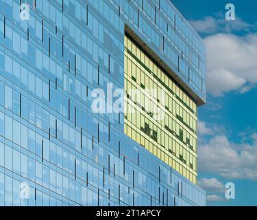 Architectural abstract of the MaRS (Medical and Related Sciences) Discovery District building at 661 University Avenue in Toronto, Ontario Stock Photo