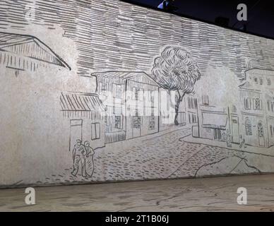 An example of different types of displays during the Beyond Van Gogh ...