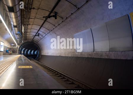 Metro Tunnel in Naples - Italy Stock Photo