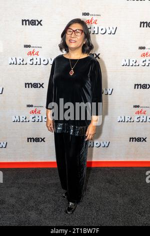 New York, United States. 12th Oct, 2023. NEW YORK, NEW YORK - OCTOBER 12: Jean Tsien attends the aka MR. CHOW Film Premiere at The Museum of Modern Art on October 12, 2023 in New York City. Credit: Ron Adar/Alamy Live News Stock Photo