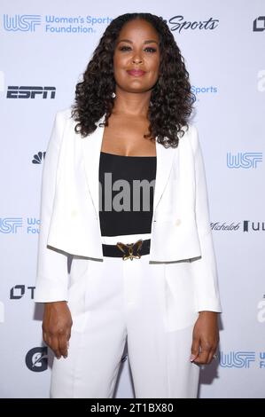 New York, USA. 12th Oct, 2023. Laila Ali attends the 2023 Annual Salute to Women in Sports at Cipriani Wall St, New York, NY, October 12, 2023. (Photo by Anthony Behar/Sipa USA) Credit: Sipa USA/Alamy Live News Stock Photo