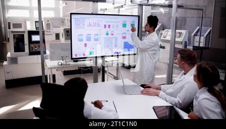 Factory Software Research And Project Design Team Meeting Stock Photo