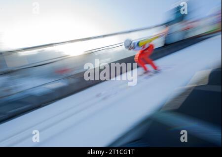 Skisprung Welt Cup in Willingen, Deutschland am 31.01.2014 Stock Photo