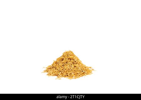 Rice husk isolated on a white background. Stock Photo