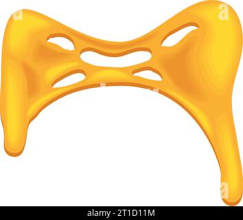 cheese sliced melted product Stock Vector