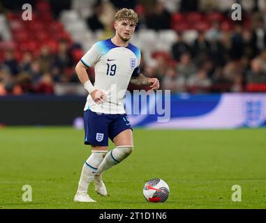 Nottingham, UK. 12th Oct, 2023. Harvey Elliott of England during the UEFA European Under-21 Championship Qualifier match at the City Ground, Nottingham. Picture credit should read: Andrew Yates/Sportimage Credit: Sportimage Ltd/Alamy Live News Stock Photo