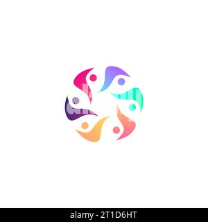People Community Logo Vector. Social Human Logo Stock Vector