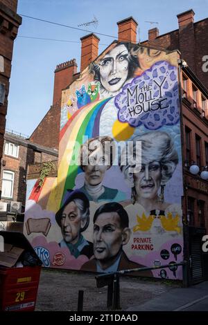 Molly House pub in Manchester.  /  Graffiti Stock Photo