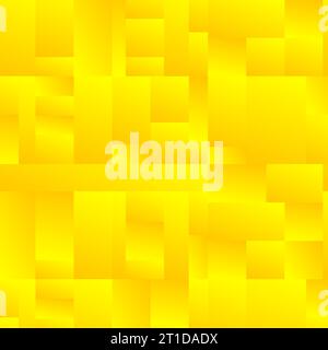 Abstract bright yellow tiles geometric mosaic background. Vector tech corporate design Stock Vector