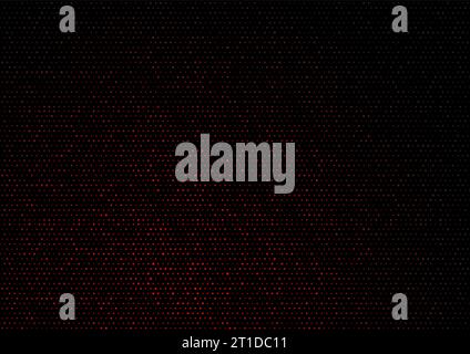 Bright red dots abstract technology halftone background. Vector illustration Stock Vector