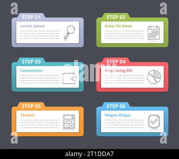 Infographic elements with numbers, icons and place for text, vector ...