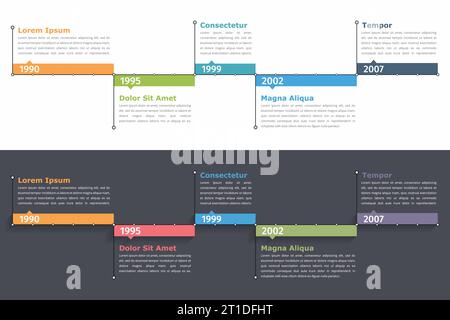 Modern Infographics Process Template. Timeline concept. Vector ...