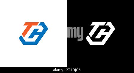 TC Logo, TC Monogram, Initial TC Logo, Letter TC negative space logo, Icon, Vector Stock Vector