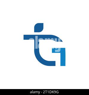 TG logo, TG Monogram, Initial TG Logo, Letter TG logo, Icon, Vector Stock Vector