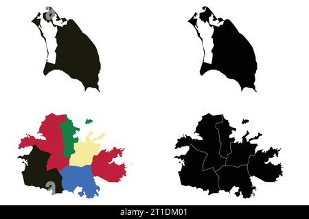 Antigua and Barbuda High detailed vector map Stock Vector