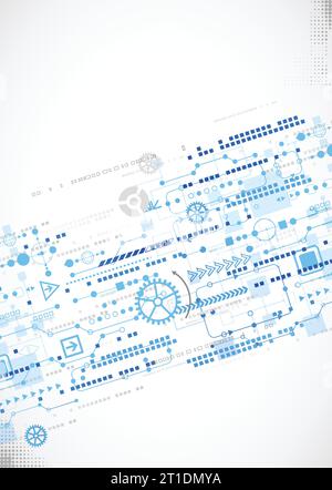 Abstract technology vector background. Vector Stock Vector