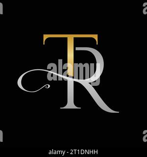 TR logo, TR monogram, initials RT logo, letter RT logo, Elegant, icon, vector Stock Vector