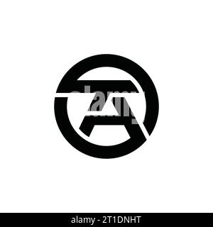 TA logo, TA monogram, initials TA icon, letter TA logo, icon, vector Stock Vector
