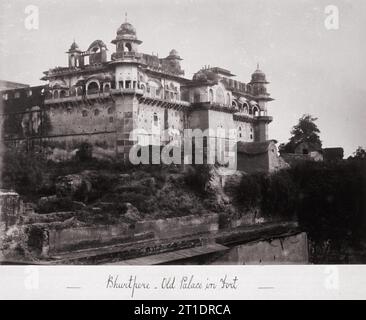 Bhurtpore - Old Palace in Fort, Late 1860s. Stock Photo