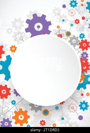 Abstract technology vector background. Vector Stock Vector